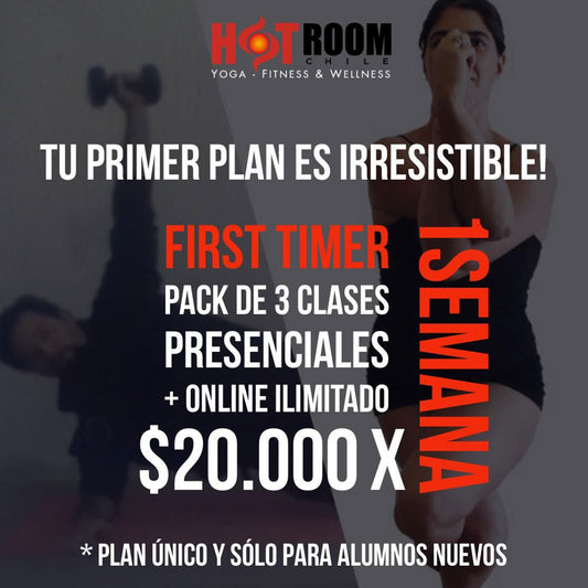 Plan First Timer 3 Clases x 1 Semana